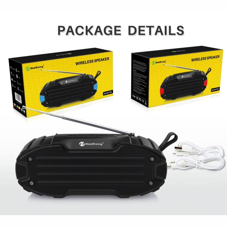 New Rixing NR907 Portable Stereo Surround Soundbar Bluetooth Speaker with Microphone, Support TF Card FM(Red) - free shipping - PMC TechLife - Order now!