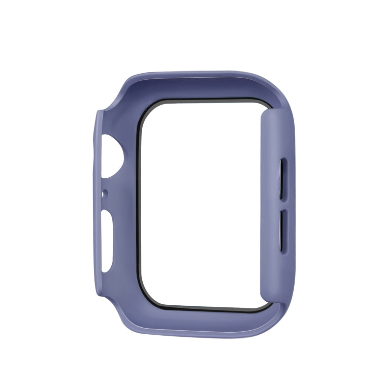 ENKAY Hat-prince Full Coverage PC Case + Tempered Glass Protector for Apple Watch Series 5 / 4 40mm(Blue) - Watch Cases by ENKAY | Online Shopping South Africa | PMC TechLife | Buy Now Pay Later Mobicred