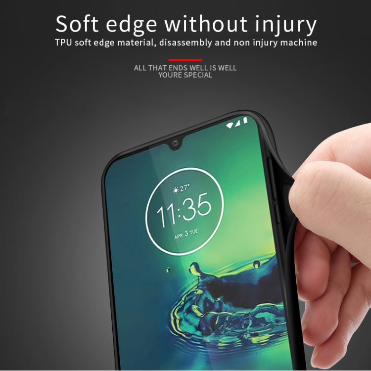 For MOTO G8 Plus PINWUYO Rong Series  Shockproof PC + TPU+ Chemical Fiber Cloth Protective Cover(Black) - free shipping - PMC TechLife - Order now!