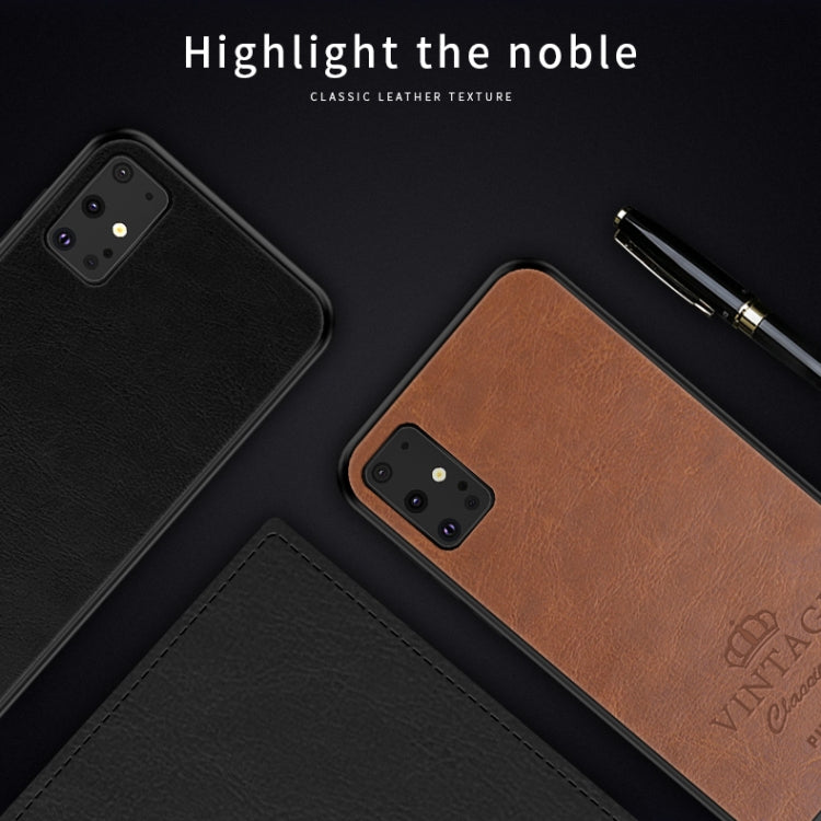 For Galaxy S20 Plus PINWUYO Pin Rui Series Classical Leather, PC + TPU + PU Leather Waterproof And Anti-fall All-inclusive Protective Shell(Brown) - Galaxy Phone Cases by PINWUYO | Online Shopping South Africa | PMC TechLife | Buy Now Pay Later Mobicred