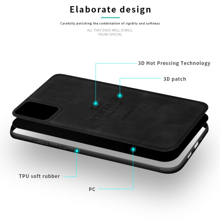 For Galaxy S20+ PINWUYO Zun Series PC + TPU + Skin Waterproof Anti-fall All-inclusive Protective Case(Gray) - Galaxy Phone Cases by PINWUYO | Online Shopping South Africa | PMC TechLife | Buy Now Pay Later Mobicred