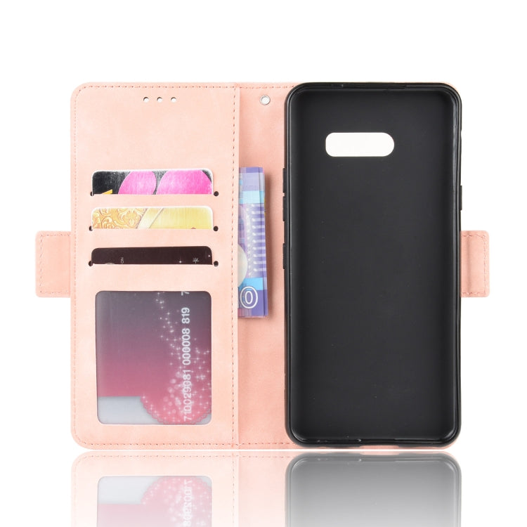 For LG G8X ThinQ / V50S ThinQ Wallet Style Skin Feel Calf Pattern Leather Case with Separate Card Slots & Holder & Wallet & Photo Frame(Pink) - LG Cases by PMC TechLife | Online Shopping South Africa | PMC TechLife | Buy Now Pay Later Mobicred