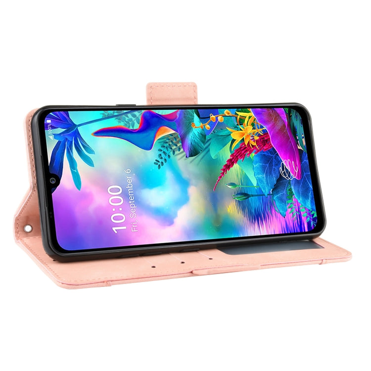 For LG G8X ThinQ / V50S ThinQ Wallet Style Skin Feel Calf Pattern Leather Case with Separate Card Slots & Holder & Wallet & Photo Frame(Pink) - LG Cases by PMC TechLife | Online Shopping South Africa | PMC TechLife | Buy Now Pay Later Mobicred