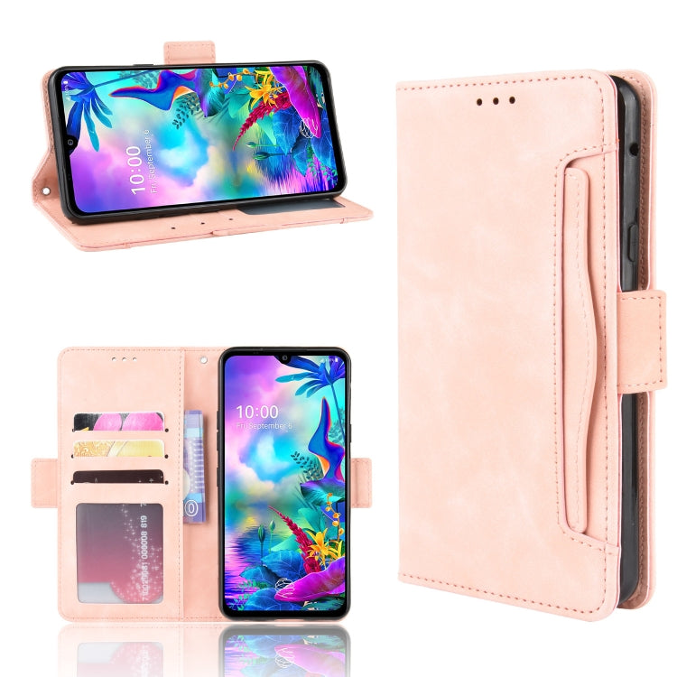 For LG G8X ThinQ / V50S ThinQ Wallet Style Skin Feel Calf Pattern Leather Case with Separate Card Slots & Holder & Wallet & Photo Frame(Pink) - LG Cases by PMC TechLife | Online Shopping South Africa | PMC TechLife | Buy Now Pay Later Mobicred