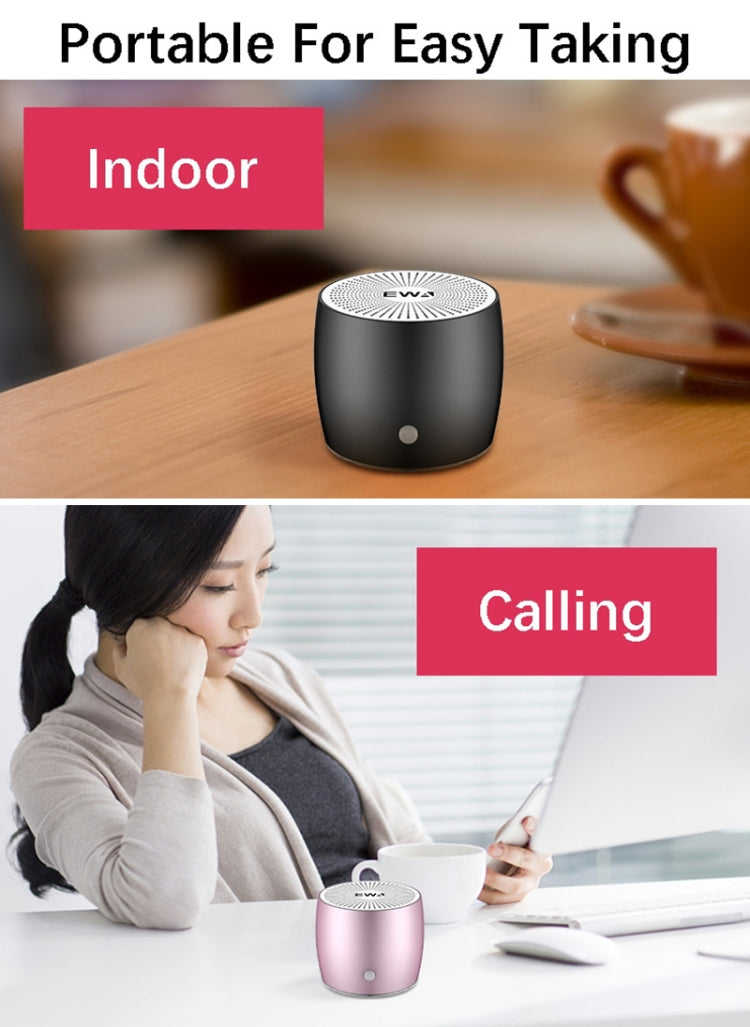 EWA A103 Portable Bluetooth Speaker Wireless Heavy Bass Bomm Box Subwoofer Phone Call Surround Sound Bluetooth Shower Speaker(Red) - free shipping - PMC TechLife - Order now!