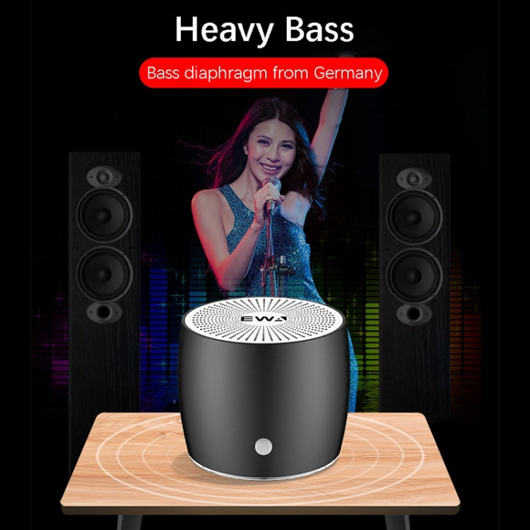 EWA A103 Portable Bluetooth Speaker Wireless Heavy Bass Bomm Box Subwoofer Phone Call Surround Sound Bluetooth Shower Speaker(Black) - free shipping - PMC TechLife - Order now!