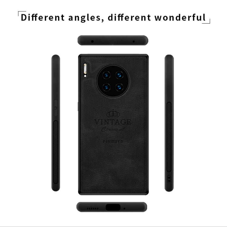 For Huawei Mate 30 Pro 5G (Leather) PINWUYO Zun Series PC + TPU + Skin Waterproof Anti-fall All-inclusive Protective Case(Gray) - Huawei Cases by PINWUYO | Online Shopping South Africa | PMC TechLife | Buy Now Pay Later Mobicred