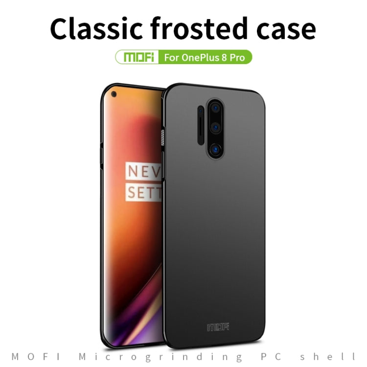 For  OnePlus 8 Pro MOFI Frosted PC Ultra-thin Hard Case(Black) - OnePlus Cases by MOFI | Online Shopping South Africa | PMC TechLife | Buy Now Pay Later Mobicred