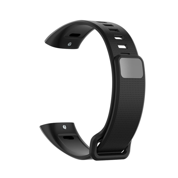For Huawei Band 2 Pro / Band 2 / ERS-B19 / ERS-B29 Sports Bracelet Silicone Watch Band(Black) - Watch Bands by PMC TechLife | Online Shopping South Africa | PMC TechLife | Buy Now Pay Later Mobicred