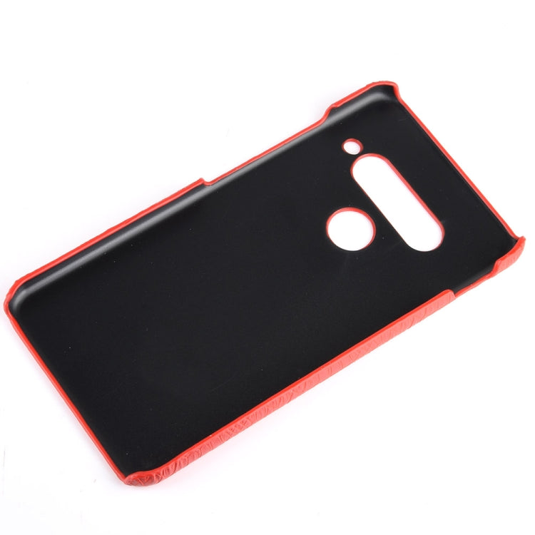 For LG G8S ThinQ Shockproof Crocodile Texture PC + PU Case(Light green) - LG Cases by PMC TechLife | Online Shopping South Africa | PMC TechLife | Buy Now Pay Later Mobicred