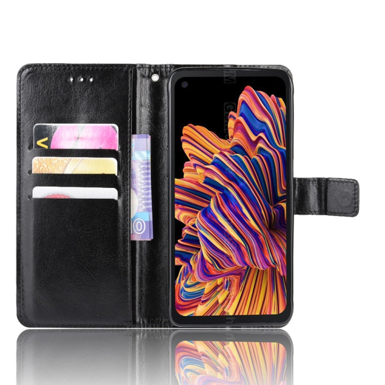 For Galaxy Xcover Pro Retro Crazy Horse Texture Horizontal Flip Leather Case with Holder & Card Slots & Photo Frame(Black) - free shipping - PMC TechLife - Order now!