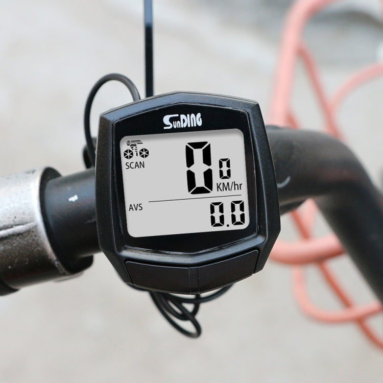 SUNDING SD-581A Bike Wired Computer Speedometer Odometer Cycling Bicycle Waterproof Measurable Temperature Stopwatch - Speedometers by SUNDING | Online Shopping South Africa | PMC TechLife | Buy Now Pay Later Mobicred
