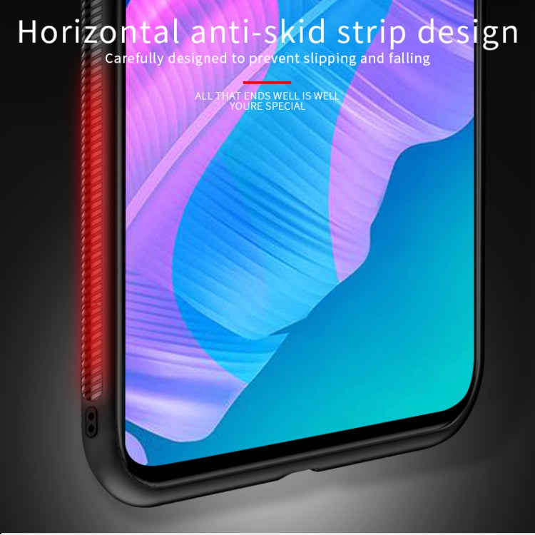 For Huawei Y7P/P40Lite E/Honor9C PINWUYO Rong Series  Shockproof PC + TPU+ Chemical Fiber Cloth Protective Cover(Blue) - Huawei Cases by PINWUYO | Online Shopping South Africa | PMC TechLife | Buy Now Pay Later Mobicred