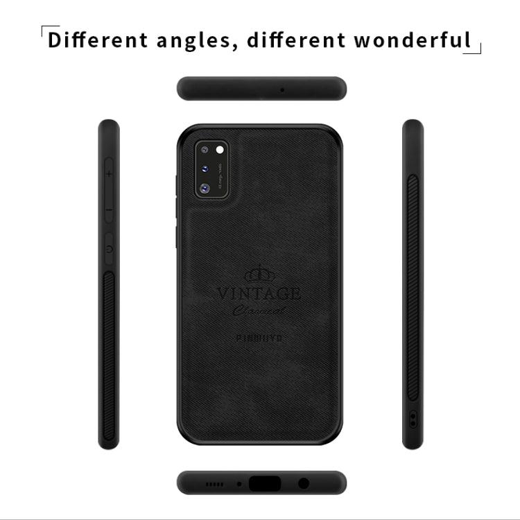 For Galaxy A41 PINWUYO Zun Series PC + TPU + Skin Waterproof And Anti-fall All-inclusive Protective Shell(Black) - Galaxy Phone Cases by PINWUYO | Online Shopping South Africa | PMC TechLife | Buy Now Pay Later Mobicred