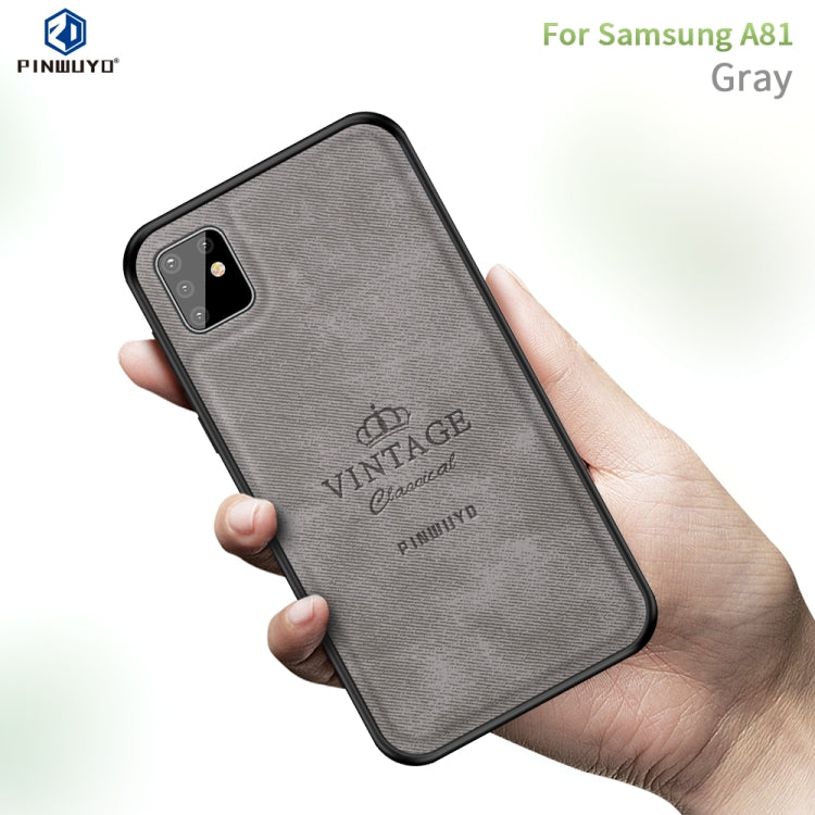 For Galaxy A81 / Note10 Lite PINWUYO Zun Series PC + TPU + Skin Waterproof And Anti-fall All-inclusive Protective Shell(Gray) - free shipping - PMC TechLife - Order now!