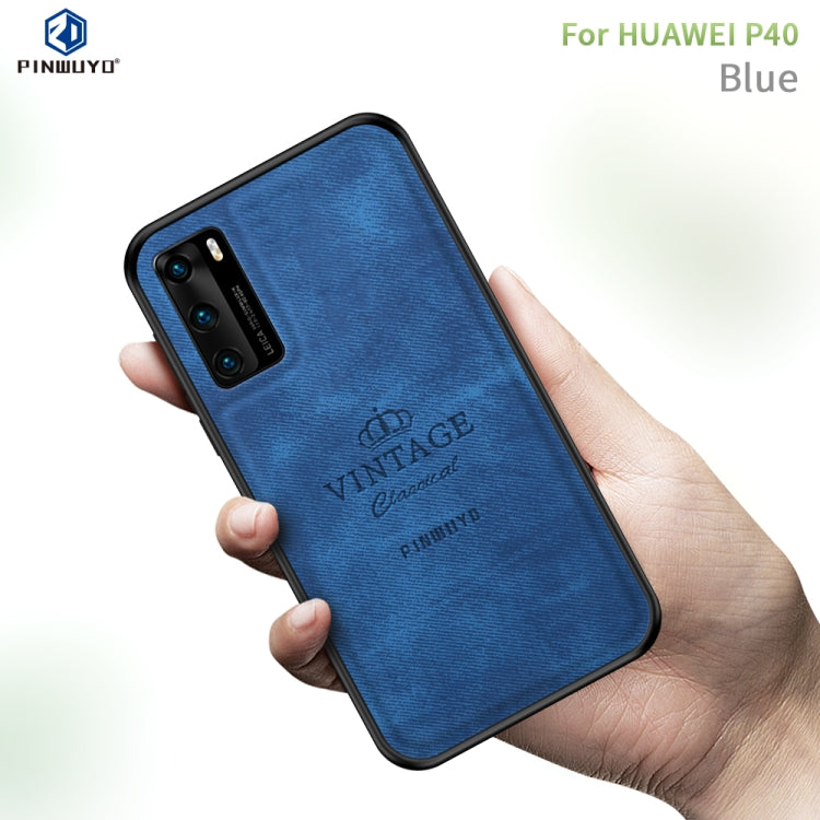 For Huawei P40 PINWUYO Zun Series PC + TPU + Skin Waterproof And Anti-fall All-inclusive Protective Shell(Blue) - free shipping - PMC TechLife - Order now!