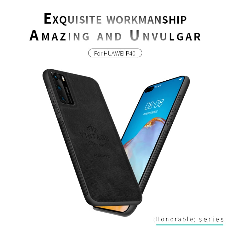 For Huawei P40 PINWUYO Zun Series PC + TPU + Skin Waterproof And Anti-fall All-inclusive Protective Shell(Blue) - free shipping - PMC TechLife - Order now!