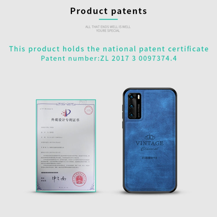 For Huawei P40 PINWUYO Zun Series PC + TPU + Skin Waterproof And Anti-fall All-inclusive Protective Shell(Blue) - free shipping - PMC TechLife - Order now!