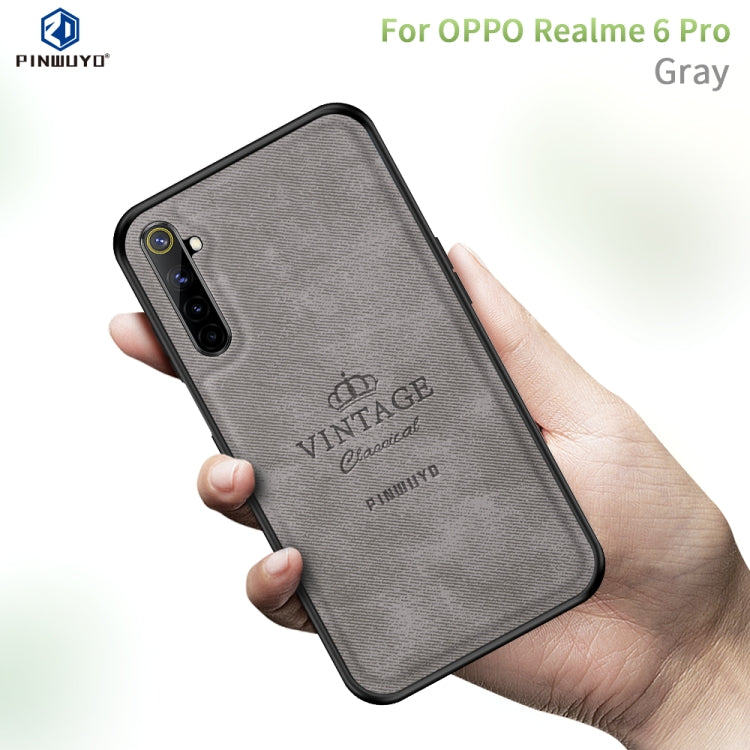 For OPPO Realme 6 Pro PINWUYO Zun Series PC + TPU + Skin Waterproof And Anti-fall All-inclusive Protective Shell(Gray) - free shipping - PMC TechLife - Order now!
