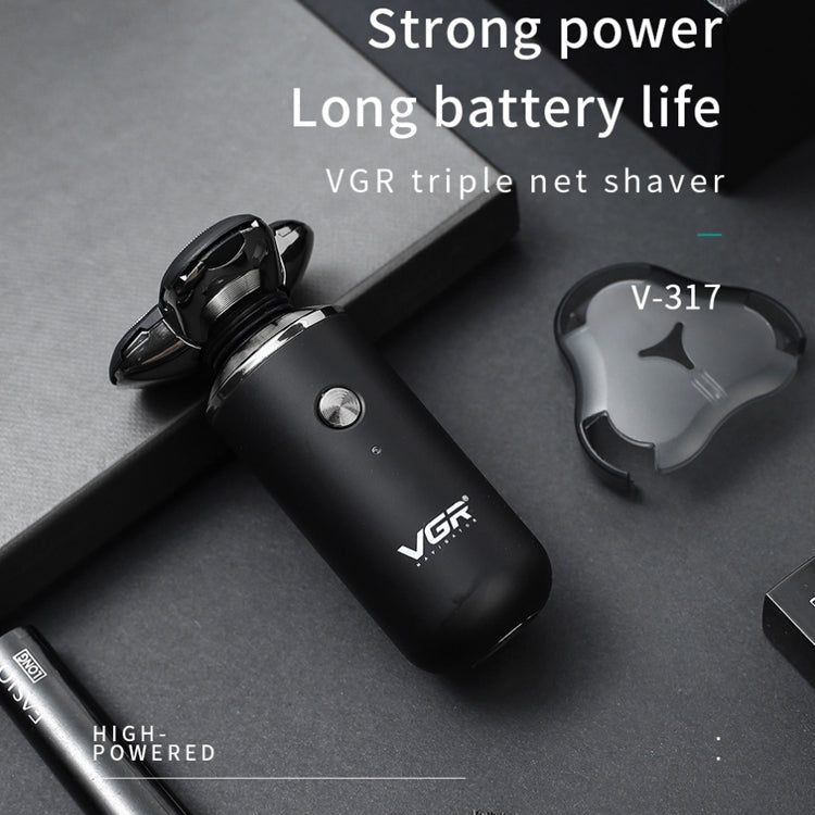 VGR V-317 5W USB Omnidirectional Three-dimensional Floating Three-network Electric Shaver - free shipping - PMC TechLife - Order now!
