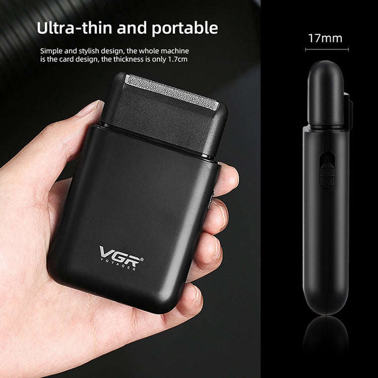 VGR V-390 5W USB Portable Reciprocating Electric Shaver (Black) - free shipping - PMC TechLife - Order now!