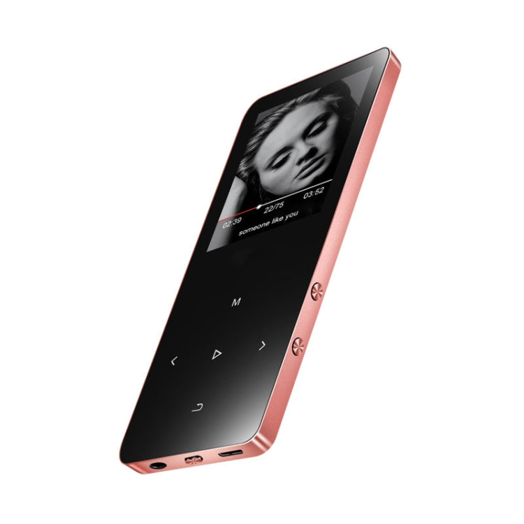 X2 1.8 inch Touch Screen Metal Bluetooth MP3 MP4 Hifi Sound Music Player 8GB(Rose Gold) - free shipping - PMC TechLife - Order now!