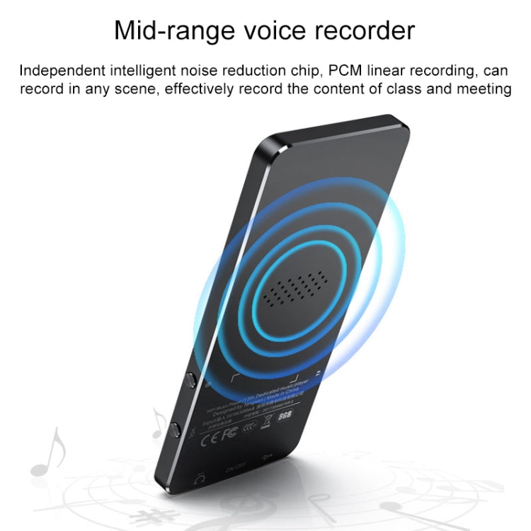 X2 1.8 inch Touch Screen Metal Bluetooth MP3 MP4 Hifi Sound Music Player 8GB(Rose Gold) - free shipping - PMC TechLife - Order now!
