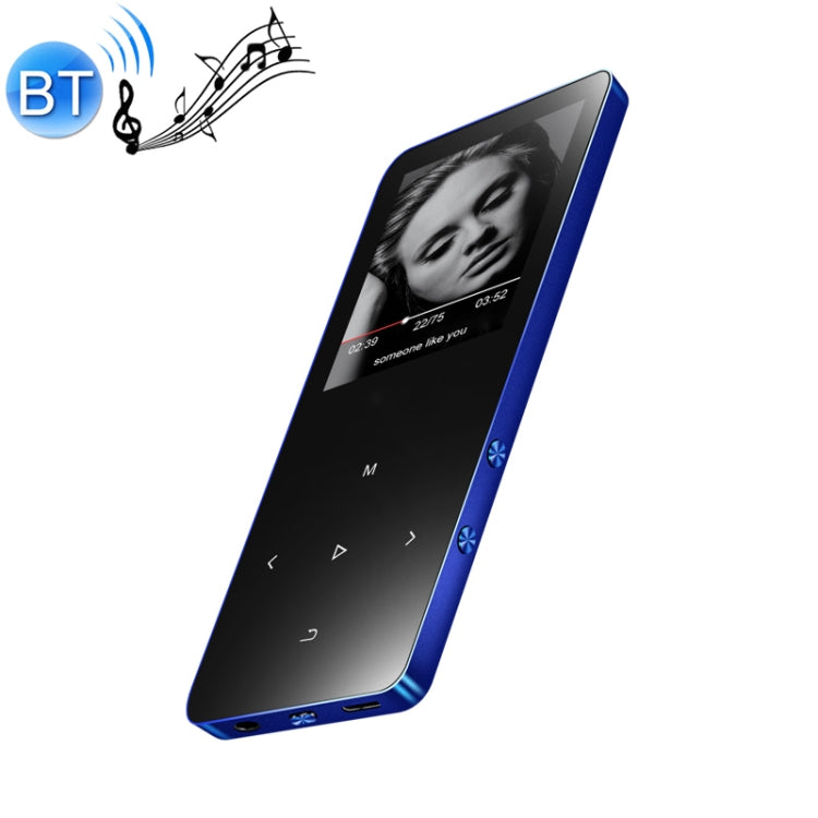 X2 16GB 1.8 inch Touch Screen Metal Bluetooth MP3 MP4 Hifi Sound Music Player (Blue) - MP4 Player by PMC TechLife | Online Shopping South Africa | PMC TechLife | Buy Now Pay Later Mobicred