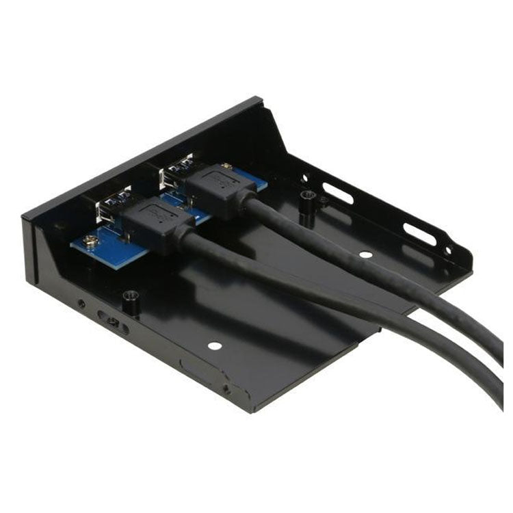 2-Port USB 3.0 3.5 inch Front Panel Data Hub for PC - free shipping - PMC TechLife - Order now!