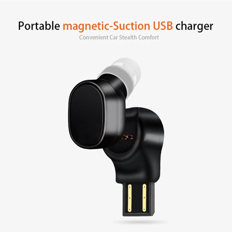 LESIRI X12 Bluetooth Headset Mini Wireless Earphone Portable USB Magnetic Charging Headset Sport Earbud Headset for iPhone(Rose Gold) - Bluetooth Earphone by LESIRI | Online Shopping South Africa | PMC TechLife | Buy Now Pay Later Mobicred