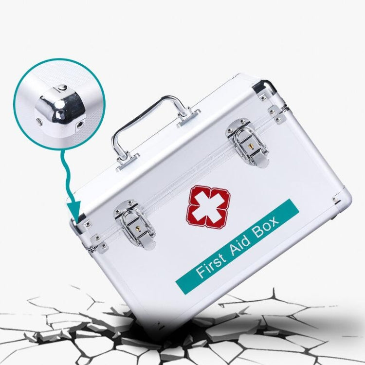 Emergency Aluminum Medicine Cabinet for Household Aluminum Alloy Medicine Box Enterprise, Size:12 inch Mdeium(Silver) - Pill Boxes by PMC TechLife | Online Shopping South Africa | PMC TechLife | Buy Now Pay Later Mobicred