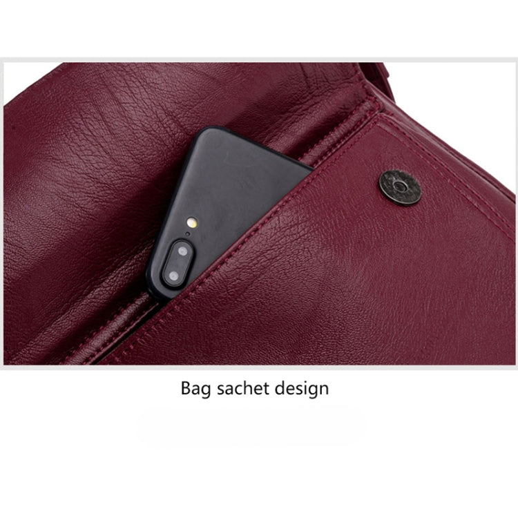 Summer Leather Luxury Handbags Female Shoulder Messenger Bag(Red) - free shipping - PMC TechLife - Order now!