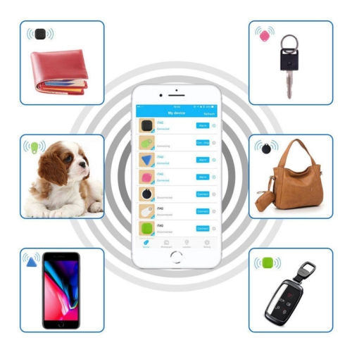 Pet Child Wallet Alarm Key Finder Mini Tag Smart Tracker Bluetooth GPS Locator Alarm Auto Car Pets Kids Motorcycle Trackers(Black) - free shipping - PMC TechLife - Order now!