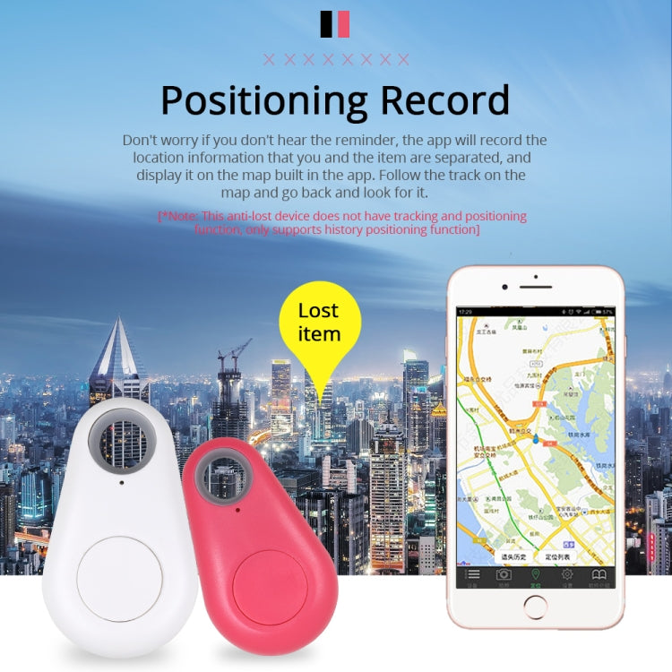 Keyfinder Wallet Dog Cat kids GPS locator anti lost keychain Smart Search Bluetooth Tracker Tag(White) - free shipping - PMC TechLife - Order now!