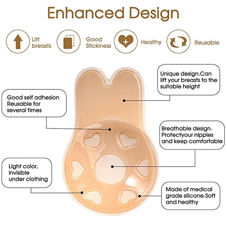 Breast Lift Tape Intimates Sexy Underwear Accessories Reusable Silicone Push Up Breast Nipple Cover Invisible Adhesive Bra(CD Size (diameter: 11cm)) - Nubra by PMC TechLife | Online Shopping South Africa | PMC TechLife | Buy Now Pay Later Mobicred