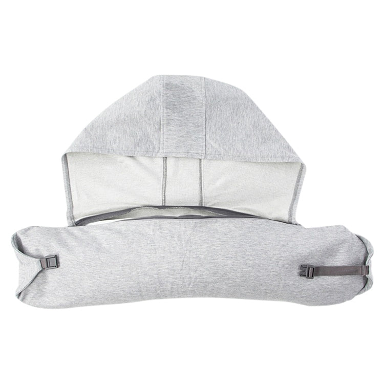 Portable Airplane Travel U-shaped Hooded Pillow Nap Time Neck Pillow(Dark Grey) - Cushions & Pillows by PMC TechLife | Online Shopping South Africa | PMC TechLife | Buy Now Pay Later Mobicred