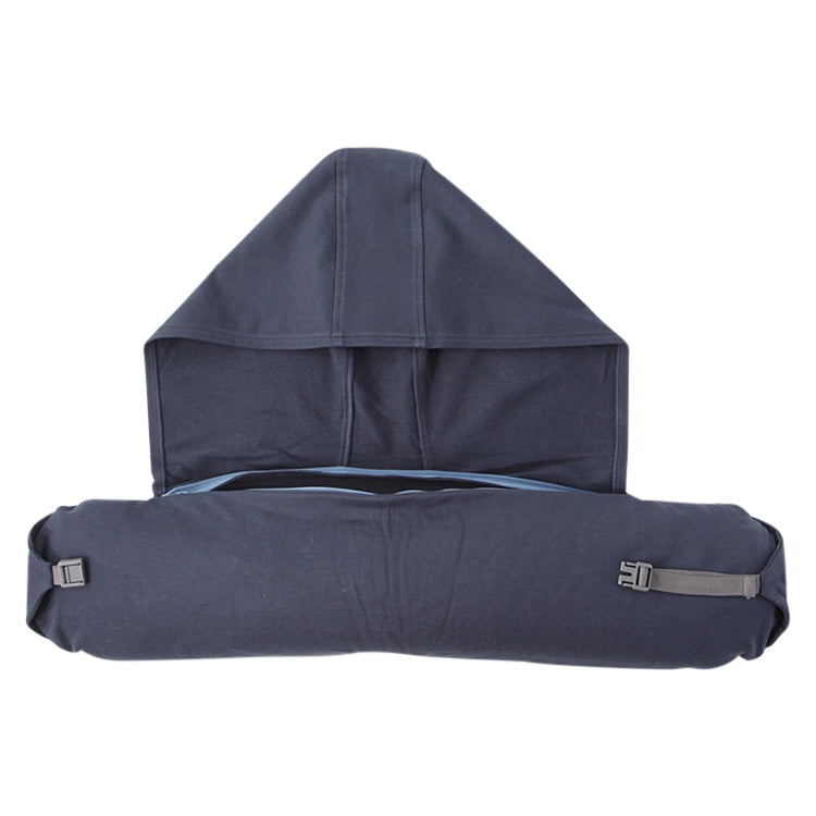 Portable Airplane Travel U-shaped Hooded Pillow Nap Time Neck Pillow(Navy Blue) - Cushions & Pillows by PMC TechLife | Online Shopping South Africa | PMC TechLife | Buy Now Pay Later Mobicred