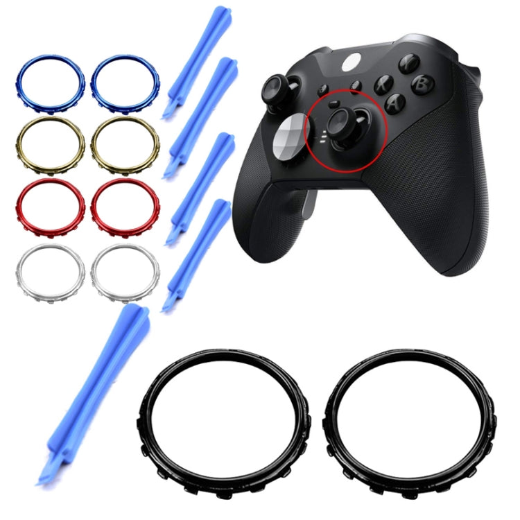 For Xbox One Elite 5pairs 3D Replacement Ring + Screwdriver Handle Accessories, Colour:Silver Plating - XBOX Spare Parts by PMC TechLife | Online Shopping South Africa | PMC TechLife | Buy Now Pay Later Mobicred