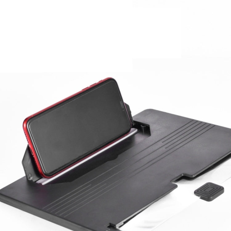 12 Inch Pull-Out Mobile Phone Screen Magnifier 3D Desktop Stand, Style:Blu-ray HD Model(Black) - free shipping - PMC TechLife - Order now!