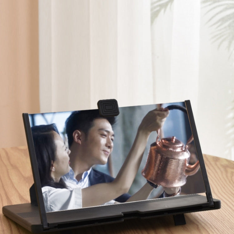 12 Inch Pull-Out Mobile Phone Screen Magnifier 3D Desktop Stand, Style:Blu-ray HD Model(Black) - free shipping - PMC TechLife - Order now!