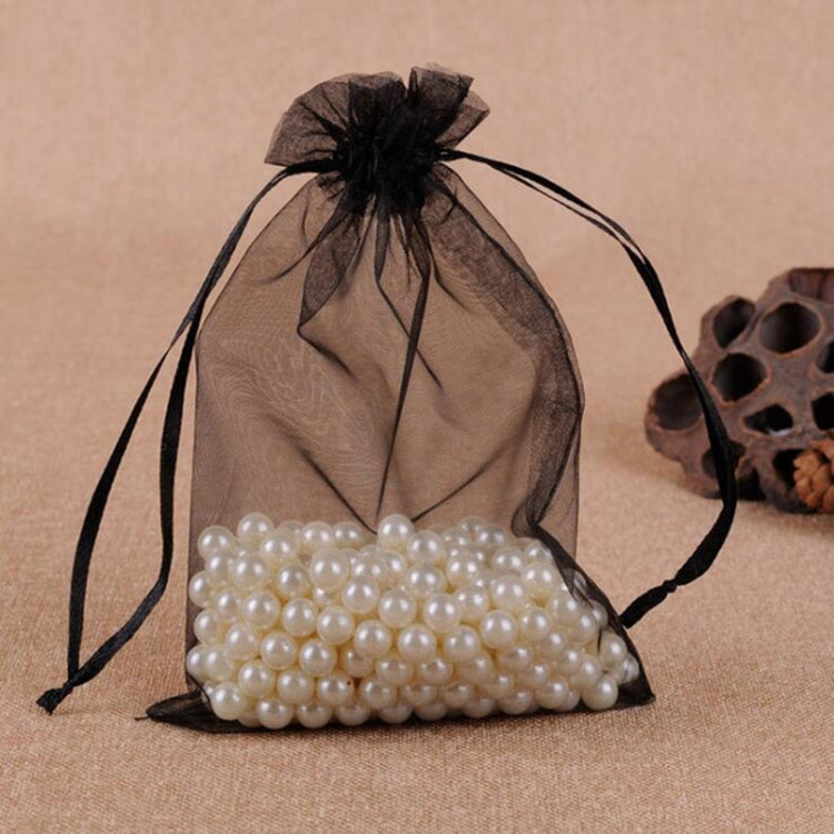 100 PCS Gift Bags Jewelry Organza Bag Wedding Birthday Party Drawable Pouches, Gift Bag Size:7X9cm(Black) - free shipping - PMC TechLife - Order now!