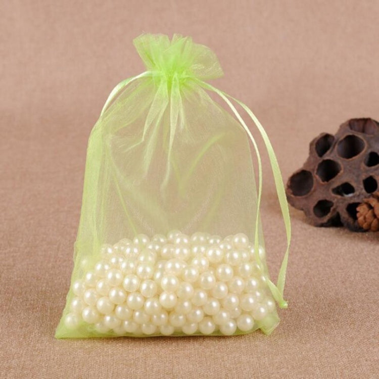 100 PCS Gift Bags Jewelry Organza Bag Wedding Birthday Party Drawable Pouches, Gift Bag Size:10x15cm(Fruit Green) - Gift Bags & Wrapping Supplies by PMC TechLife | Online Shopping South Africa | PMC TechLife | Buy Now Pay Later Mobicred