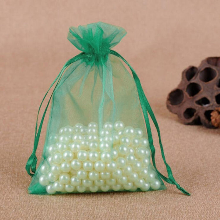 100 PCS Gift Bags Jewelry Organza Bag Wedding Birthday Party Drawable Pouches, Gift Bag Size:10x15cm(Blackish Green) - Gift Bags & Wrapping Supplies by PMC TechLife | Online Shopping South Africa | PMC TechLife | Buy Now Pay Later Mobicred