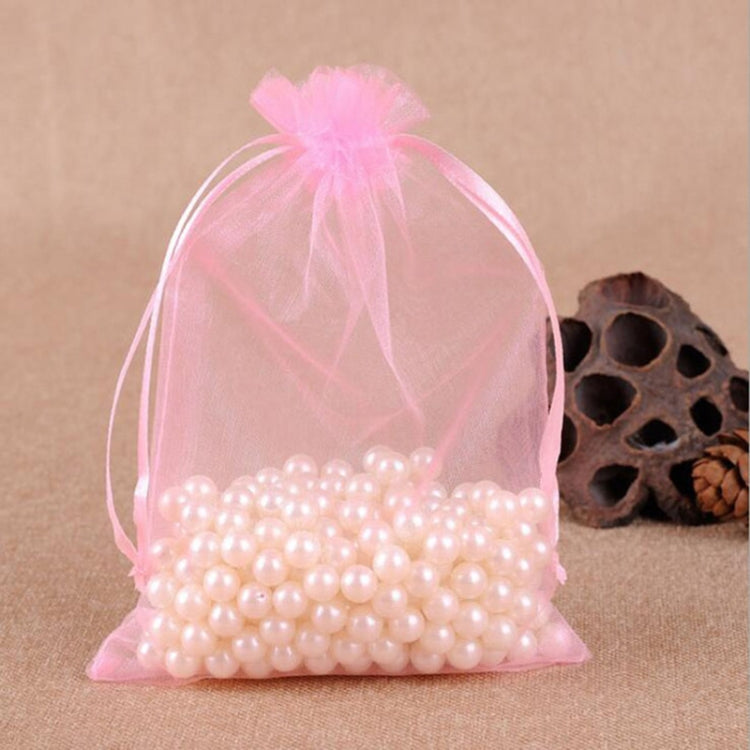 100 PCS Gift Bags Jewelry Organza Bag Wedding Birthday Party Drawable Pouches, Gift Bag Size:16X22cm(Light Pink) - free shipping - PMC TechLife - Order now!