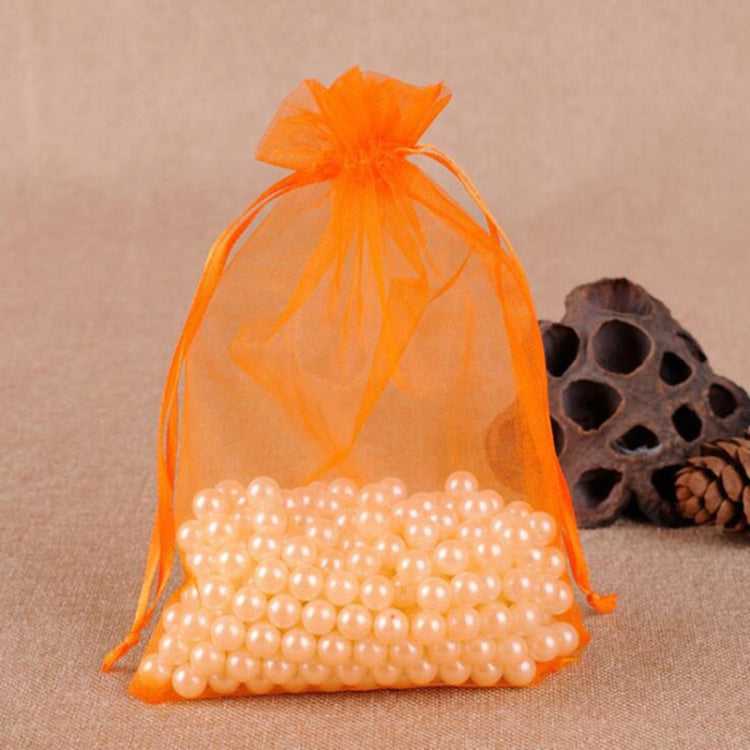 100 PCS Gift Bags Jewelry Organza Bag Wedding Birthday Party Drawable Pouches, Gift Bag Size:20x30cm(Orange) - free shipping - PMC TechLife - Order now!