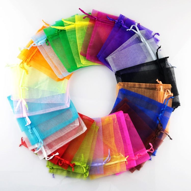 100 PCS Gift Bags Jewelry Organza Bag Wedding Birthday Party Drawable Pouches, Gift Bag Size:20x30cm(Lake Blue) - Gift Bags & Wrapping Supplies by PMC TechLife | Online Shopping South Africa | PMC TechLife | Buy Now Pay Later Mobicred