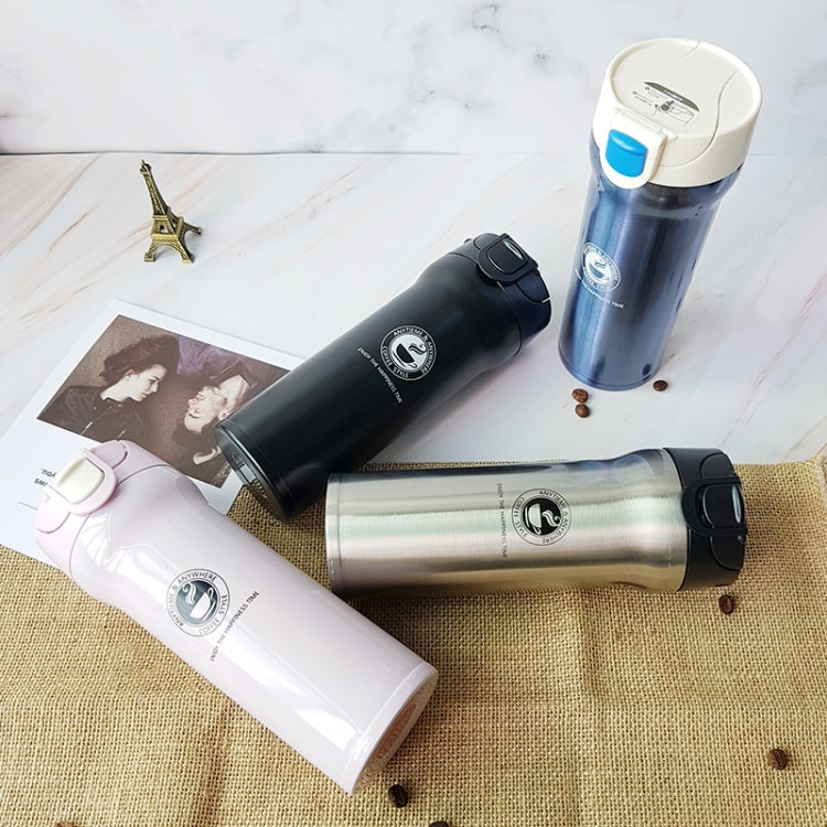 Stainless Steel Thermos Cups Insulated Tumbler, Capacity:380ml(BLACK) - free shipping - PMC TechLife - Order now!