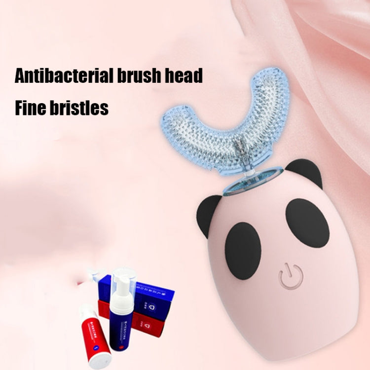 U-shaped Beauty Instrument Ultrasonic Vibration Tooth USB Charging Children Electric Toothbrush, Style:3- 7 years old(Blue) - free shipping - PMC TechLife - Order now!