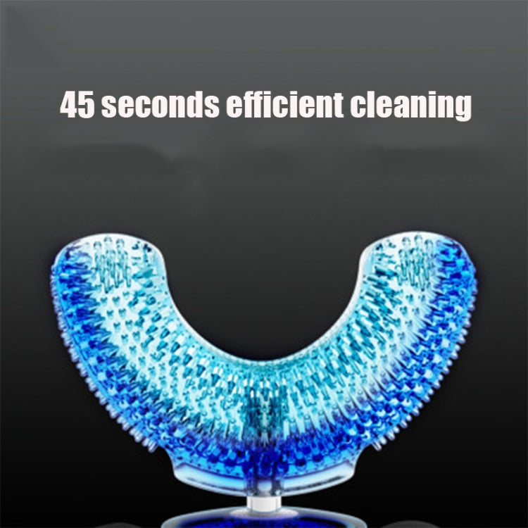 U-shaped Beauty Instrument Ultrasonic Vibration Tooth USB Charging Children Electric Toothbrush, Style:3- 7 years old(Blue) - free shipping - PMC TechLife - Order now!