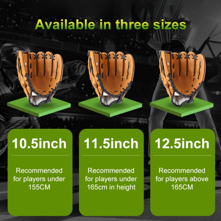 PVC Outdoor Motion Baseball Leather Baseball Pitcher Softball Gloves, Size:12.5 inch(Black) - free shipping - PMC TechLife - Order now!